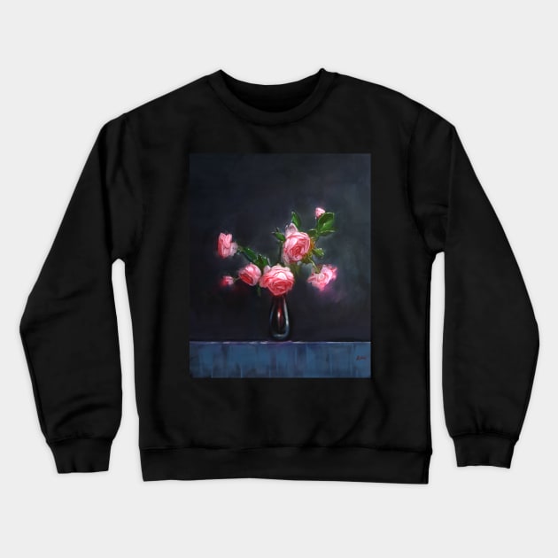 Roses Crewneck Sweatshirt by Artofokan